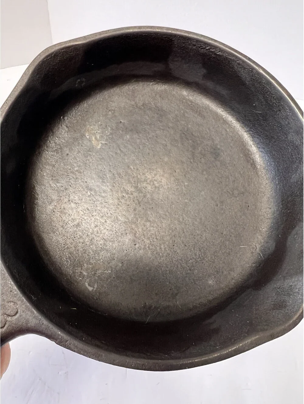 Unmarked Birmingham Stove 8-1/6 Inch Cast Iron Skillet Single Notch 1930’s
